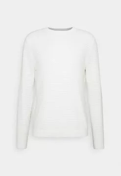 Selected Homme SLHMASEI CREW NECK - Pullover - Egret -Selected Homme Soldes Boutique 75574f85231b49dda101d070869a81c1