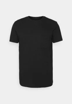 Selected Homme ROCKFORD TEE - T-shirt Basique - Black -Selected Homme Soldes Boutique 75ab4b503d764e01935409747a09d780