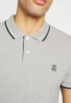 Selected Homme SLHNEWSEASON - Polo - Medium Grey Melange -Selected Homme Soldes Boutique 7926f45328c241cf9356fb14f49e29b9