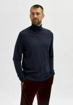 Selected Homme ROLLKRAGEN - Pullover - Sky Captain