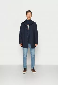 Selected Homme SLHFLAKE CABLE HIGH NECK - Pullover - Sky Captain -Selected Homme Soldes Boutique 7959740d8a444c37ab49187423a92730