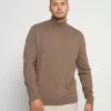 Selected Homme SLHBERG ROLL NECK - Pullover - Teak Melange