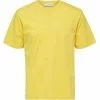 Selected Homme SLHRELAXHERB O NECK TEE - T-shirt Basique - Solar Power