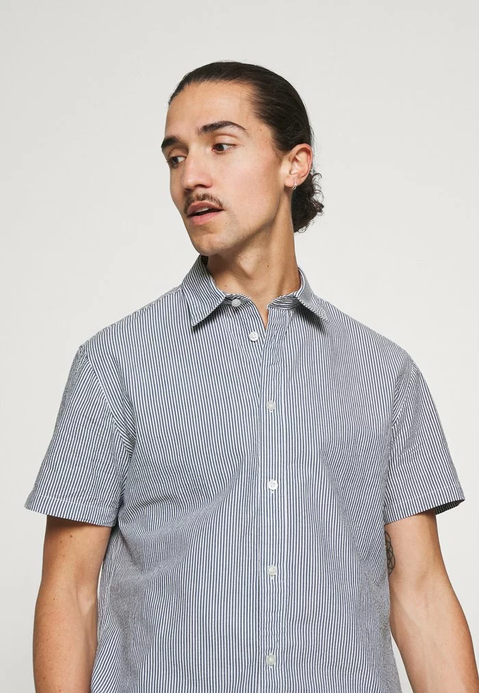 Selected Homme SLHREGNATE SEERSUCKER - Chemise - Dark Blue 4 Selected Homme SLHREGNATE SEERSUCKER - Chemise - Dark Blue – Image 4