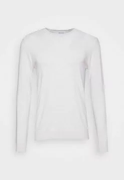 Selected Homme SLHBERG CREW NECK - Pullover - Egret/melange -Selected Homme Soldes Boutique 7b2f6dcd16c642729595b0696442e048