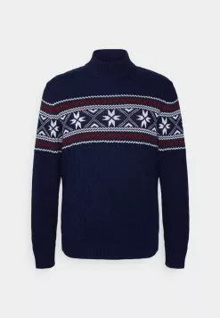 Selected Homme SLHFLAKE CABLE HIGH NECK - Pullover - Sky Captain -Selected Homme Soldes Boutique 7b9baab4e8fa4867af72b7dccd468cc4