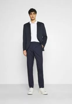 Selected Homme SLHSLIM KYLELOGAN - Pantalon Classique - Navy Blue/light Blue -Selected Homme Soldes Boutique 7c1f41e91e6f4c18bf898ba4f8d20878