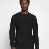 Selected Homme SLHBRENT CREW NECK - Pullover - Black