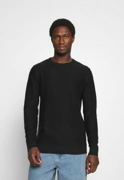 Selected Homme SLHBRENT CREW NECK - Pullover - Black