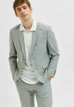 Selected Homme SLHFAVE ZIP - Polo - Off-white, Laser Denim -Selected Homme Soldes Boutique 7e72b8f14252410484f794615c489a35