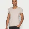 Selected Homme SLHNEWMERCE O-NECK TEE - T-shirt Basique - Dove Melange