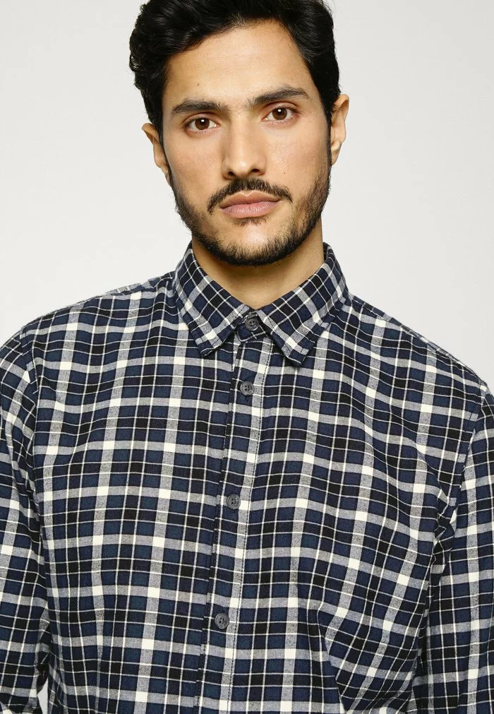 Selected Homme SLHSLIMISAC SHIRT CAMP - Chemise - Dark Blue/white 4 Selected Homme SLHSLIMISAC SHIRT CAMP - Chemise - Dark Blue/white – Image 4