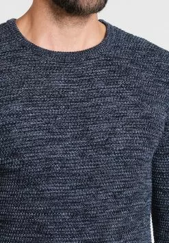 Selected Homme SHXNEWVINCEBUBBLE CREW NECK - Pullover - Dark Sapphire/twisted Blue Mirag -Selected Homme Soldes Boutique 80e0dcca6e4f4b7188d97b2037652aef