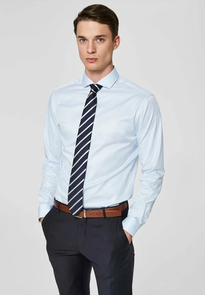 Selected Homme PELLE - Chemise Classique - Light Blue 1 Selected Homme PELLE - Chemise Classique - Light Blue