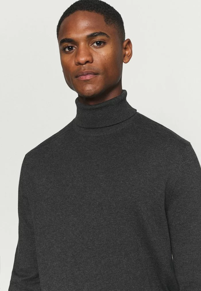 Selected Homme SLHBERG ROLL NECK - Pullover - Antracit Melange 5 Selected Homme SLHBERG ROLL NECK - Pullover - Antracit Melange – Image 5