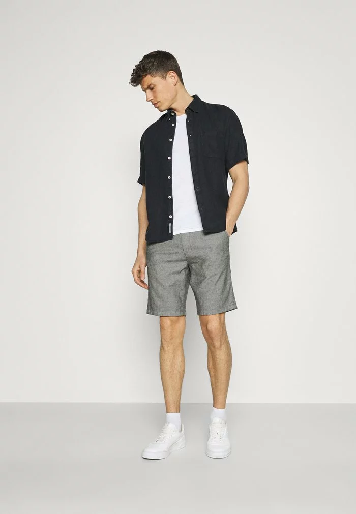 Selected Homme SLHMILES FLEX - Short - Black/mixed With Egret 2 Selected Homme SLHMILES FLEX - Short - Black/mixed With Egret – Image 2
