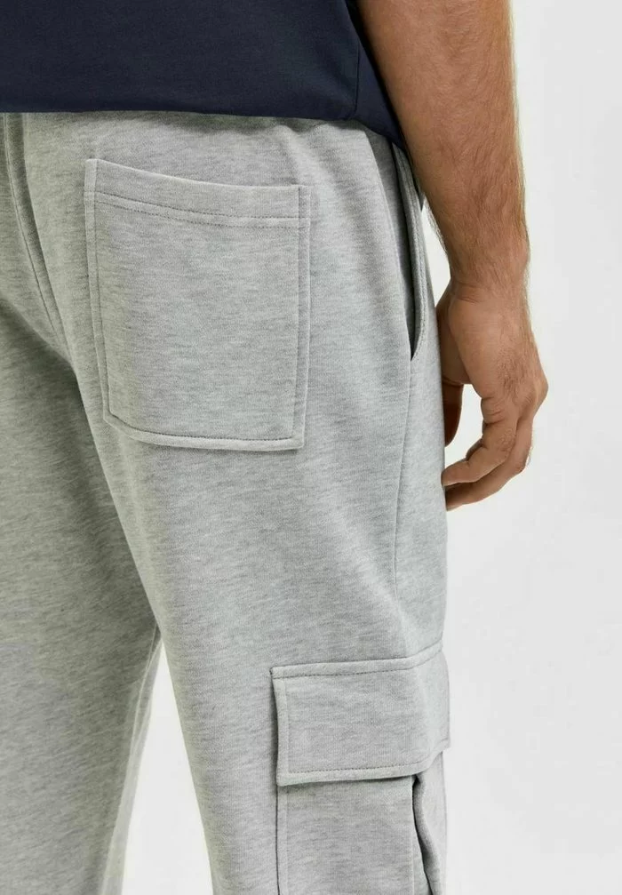 Selected Homme STRICK - Pantalon De Survêtement - Light Grey Melange 4 Selected Homme STRICK - Pantalon De Survêtement - Light Grey Melange – Image 4