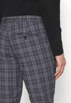 Selected Homme SLHMYLOLOGAN CHECK SUIT - Costume - Dark Grey Melange/light Blue -Selected Homme Soldes Boutique 842c97724b8f493d9530f1a4d8e0c46a