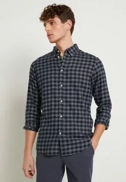 Selected Homme SLHSLIMFLANNEL - Chemise - Dark Blue