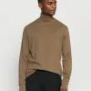 Selected Homme SLHBERG ROLL NECK - Pullover - Teak Melange
