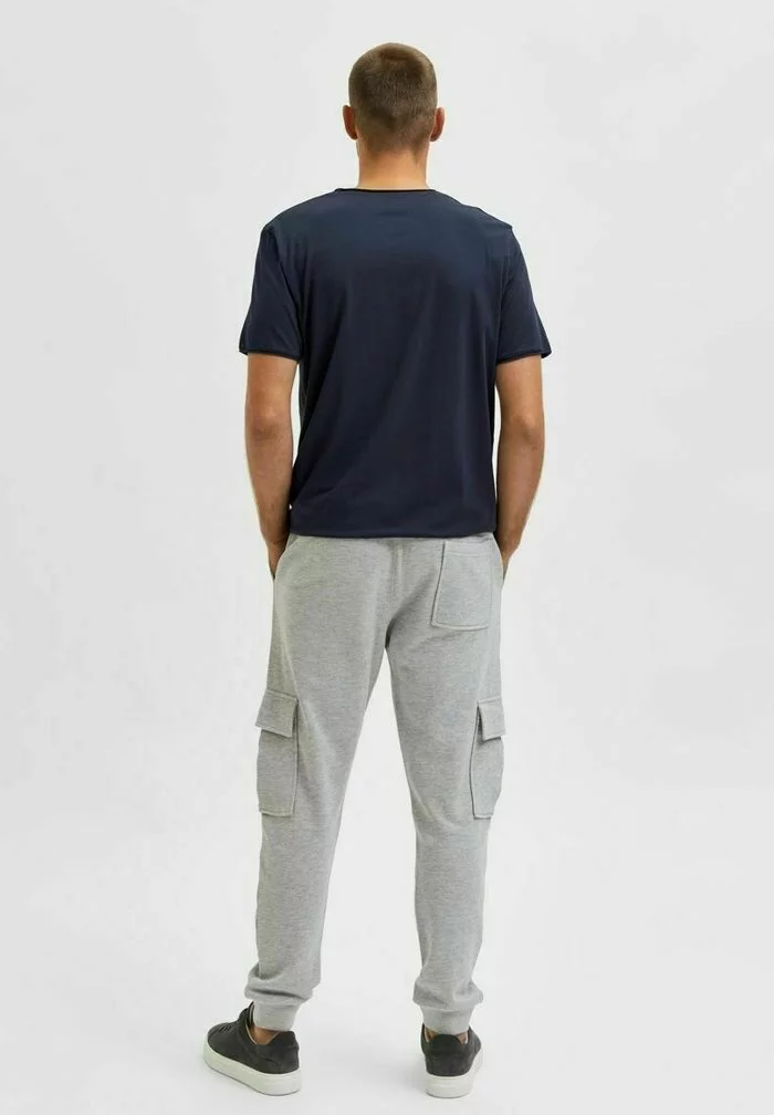 Selected Homme STRICK - Pantalon De Survêtement - Light Grey Melange 3 Selected Homme STRICK - Pantalon De Survêtement - Light Grey Melange – Image 3