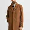 Selected Homme Manteau Classique - Camel