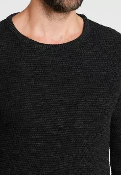 Selected Homme SHXNEWVINCEBUBBLE CREW NECK - Pullover - Anthracite/twisted Black -Selected Homme Soldes Boutique 880e7d02babd4e0882992f8e06e782bc