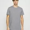 Selected Homme SLHNORMAN SS O-NECK S NOOS - T-shirt Basique - Medium Grey Melange