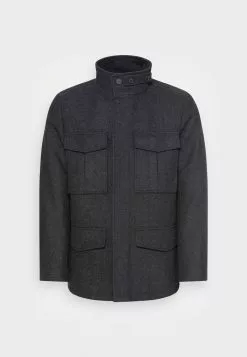 Selected Homme SLHLEEDS WOOLFIELD - Manteau Classique - Dark Grey -Selected Homme Soldes Boutique 885e2759609a4567842ce0260f9d8318