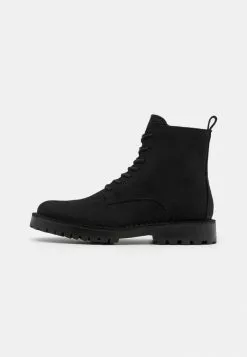 Selected Homme SLHRICKY LACEUP BOOT - Bottines à Lacets - Black