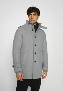 Selected Homme SLHNOAH COAT - Manteau Classique - Grey Melange