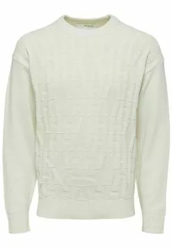 Selected Homme Pullover - Egret -Selected Homme Soldes Boutique 896c52f304534705976abc0d493746ec