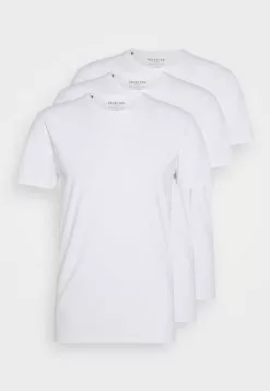 Selected Homme SLHNEWPIMA O NECK TEE 3 PACK - T-shirt Basique - White -Selected Homme Soldes Boutique 8a7927d2e8544473b55422419831136b