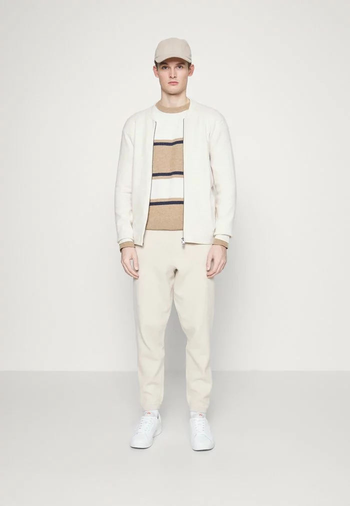 Selected Homme SLHRONNY ZIP CARDIGAN - Gilet - Egret Melange 2 Selected Homme SLHRONNY ZIP CARDIGAN - Gilet - Egret Melange – Image 2