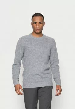Selected Homme SLHNEWCOBAN - Pullover - Medium Grey Melange