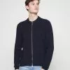 Selected Homme SLHRONNY ZIP CARDIGAN - Gilet - Sky Captain Melange