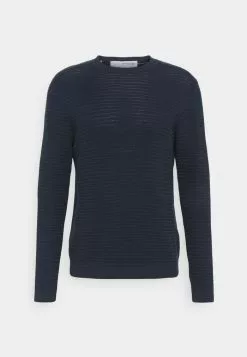 Selected Homme SLHMASEI CREW NECK - Pullover - Dress Blues -Selected Homme Soldes Boutique 8bec2a5749804dd6b169e581566cf103