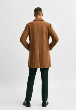 Selected Homme Manteau Classique - Camel -Selected Homme Soldes Boutique 8bf07c4870134e12a27a3860ffe1266b