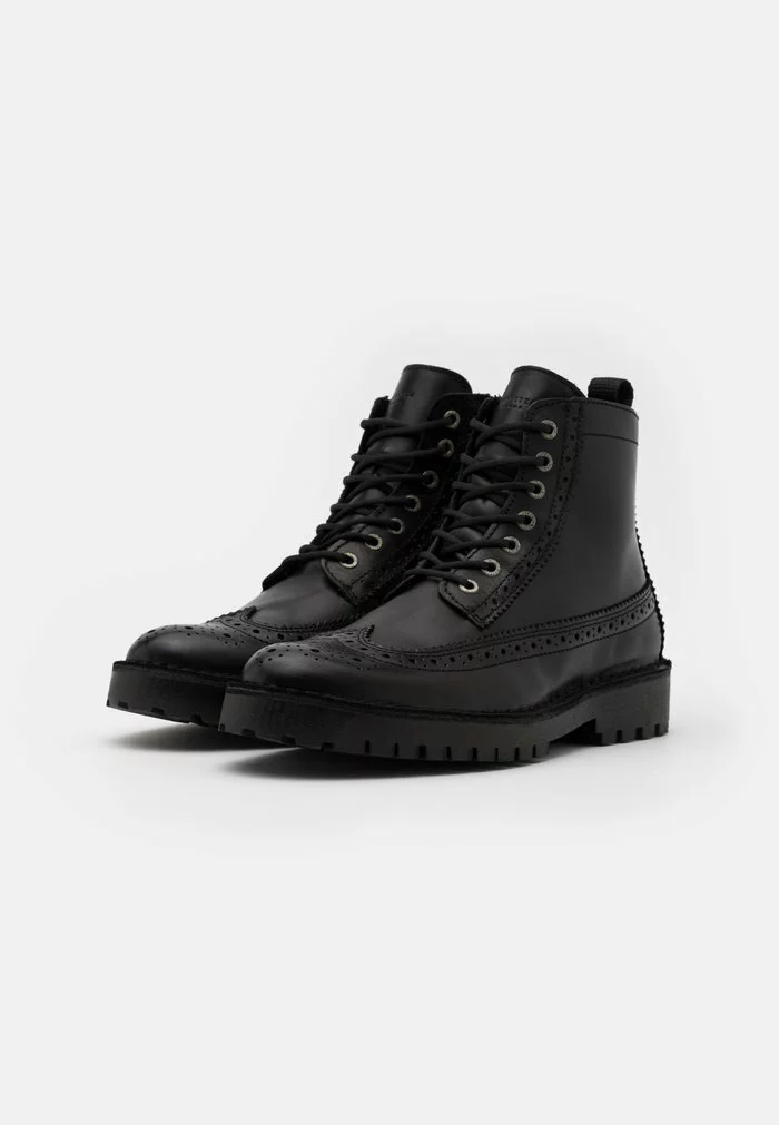 Selected Homme SLHRICKY BROGUE BOOT - Bottines à Lacets - Black 2 Selected Homme SLHRICKY BROGUE BOOT - Bottines à Lacets - Black – Image 2