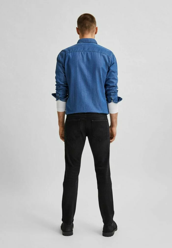 Selected Homme SCOTT - Jean Slim - Black Denim 3 Selected Homme SCOTT - Jean Slim - Black Denim – Image 3