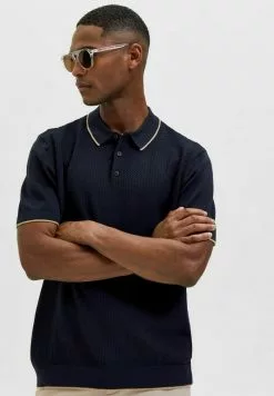 Selected Homme Polo - Sky Captain -Selected Homme Soldes Boutique 8e53db41ba2242a5acc261e1d02368de