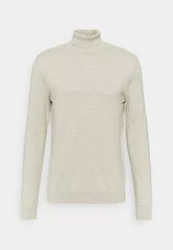 Selected Homme SLHBERG ROLL NECK - Pullover - Oatmeal Melange -Selected Homme Soldes Boutique 8edeaa268a4c401595e7a3604cb7e932