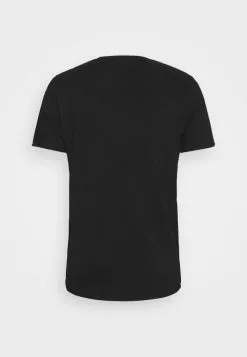 Selected Homme SLHWALTER O-NECK TEE - T-shirt Imprimé - Black -Selected Homme Soldes Boutique 8f3647b1a2894637835101762328d61f