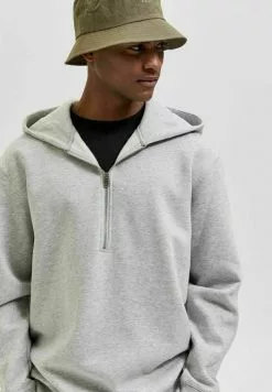 Selected Homme LÄSSIGES - Sweat à Capuche - Light Grey Melange -Selected Homme Soldes Boutique 8f6f047c0fa54194b6c60aebc5a7de91