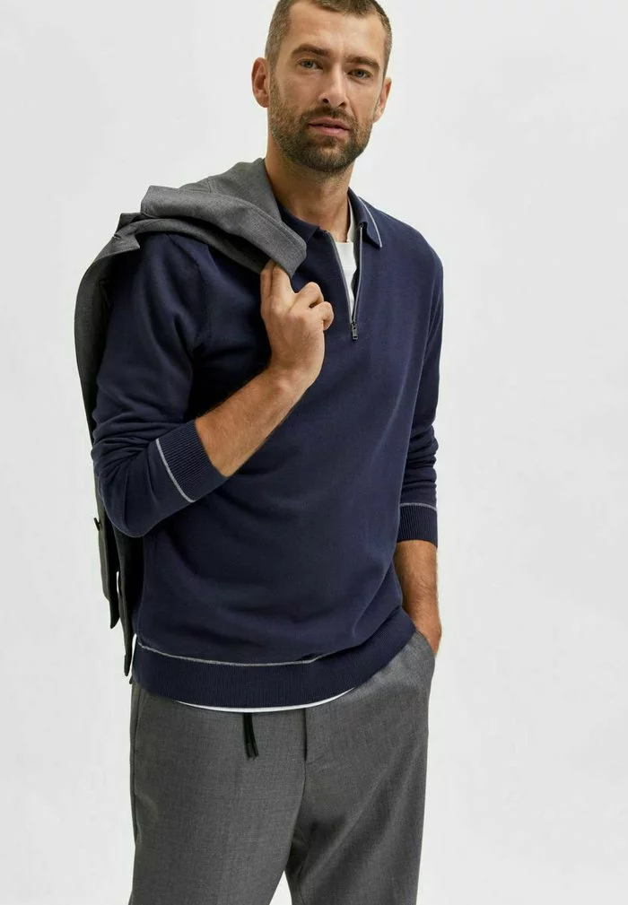 Selected Homme Polo - Navy Blazer 4 Selected Homme Polo - Navy Blazer – Image 4