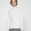 Selected Homme SLHBERG ROLL NECK - Pullover - Egret Melange
