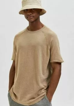 Selected Homme T-shirt Basique - Incense -Selected Homme Soldes Boutique 9047e6adf7c4443d9686b49fad3e80fd
