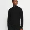 Selected Homme SLHBERG HALF ZIP - Pullover - Black