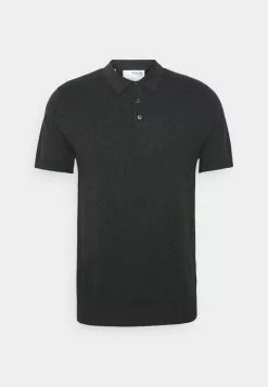 Selected Homme SLHBERG NECK - Polo - Antracit Melange