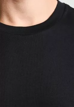 Selected Homme SHDTHEPERFECT - T-shirt Basique - Black -Selected Homme Soldes Boutique 91e8daf775814a549a188654fcf1ff49